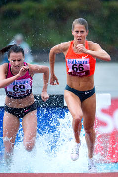 Charlotta Fougberg, Ullevi FK, i damernas lopp över 3000m