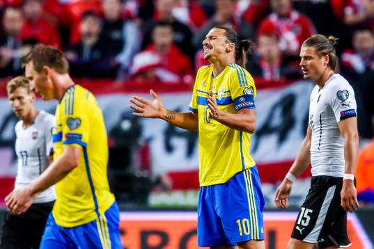 Sveriges Zlatan Ibrahimovic deppar