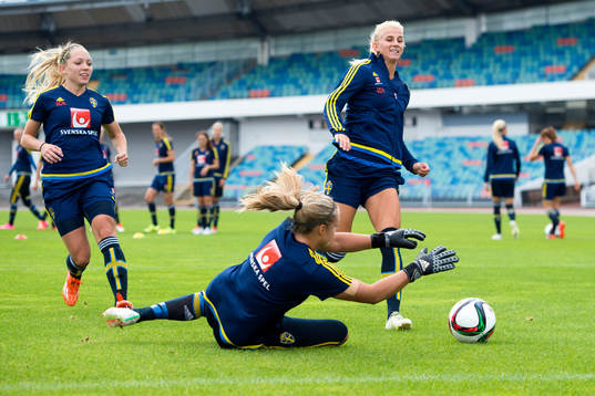 Sveriges Elin Rubensson och Sofia Jakobsson