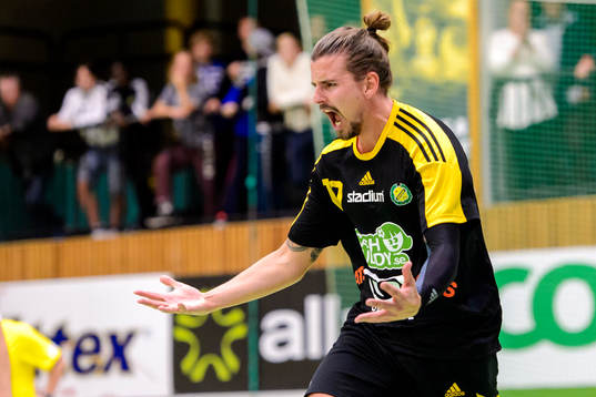 Sävehofs Victor Fridén jublar