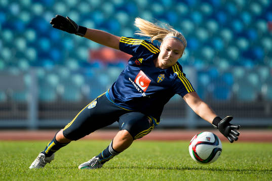 Sveriges målvakt Hilda Carlén