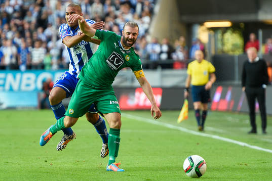 IFK Göteborgs Haitam Aleesami och Hammarbys Kennedy