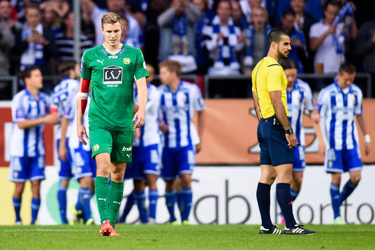 Hammarbys Richard Magyar deppar
