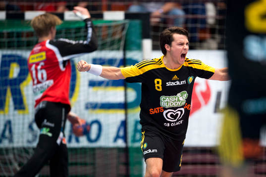 Sävehofs Sebastian Karlsson jublar