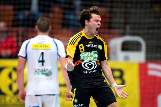 Sävehofs Sebastian Karlsson jublar