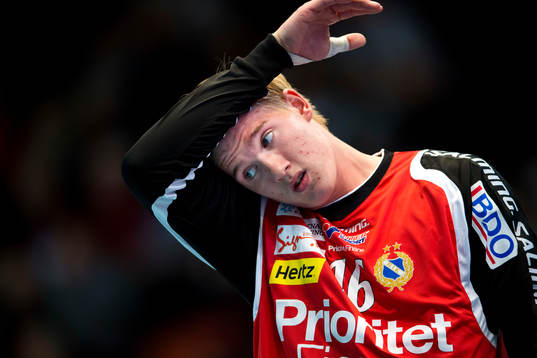 Redbergslids målvakt Tobias Thulin deppar