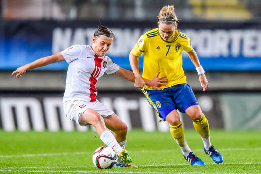Polens Katarzyna Daleszczyk och Sveriges Lisa Dahlkvist