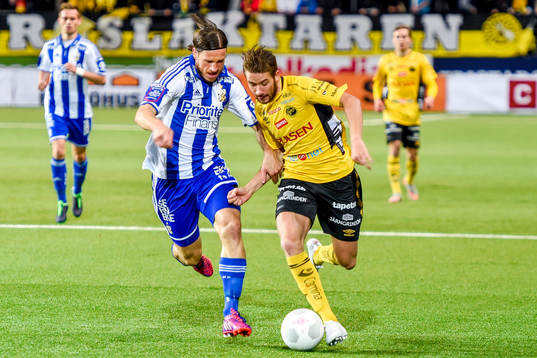 IFK Göteborgs Gustav Svensson och Elfsborgs Marcus Rohdén