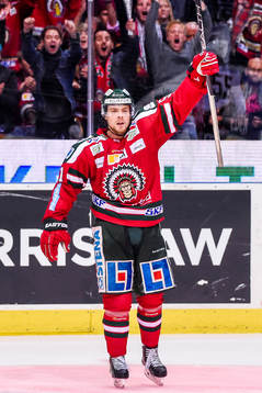 Frölundas Mats Rosseli Olsen jublar