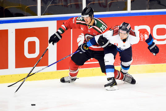 Frölundas Oliver Lauridsen och Ingolstadts John Laliberte