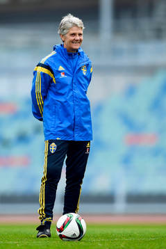 Sveriges förbundskapten Pia Sundhage
