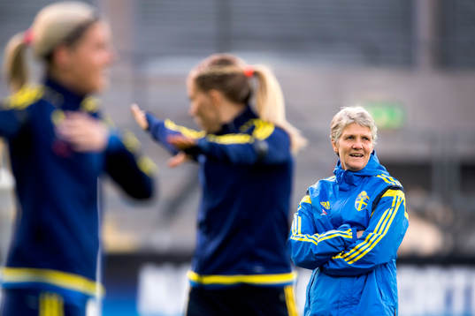 Sveriges förbundskapten Pia Sundhage