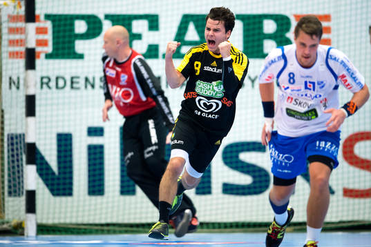 Sävehofs Sebastian Karlsson jublar