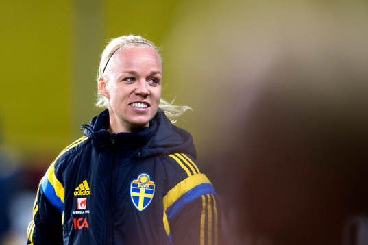 Sveriges Caroline Seger jublar