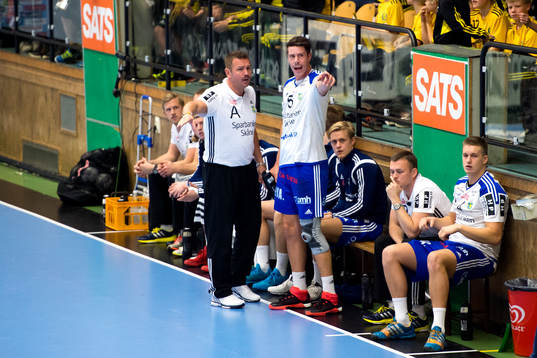 Ystads tränare Sebastian Seifert och Kim Andersson