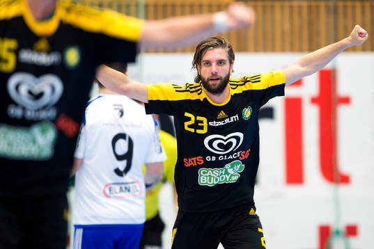 Sävehofs Viktor Ottosson jublar