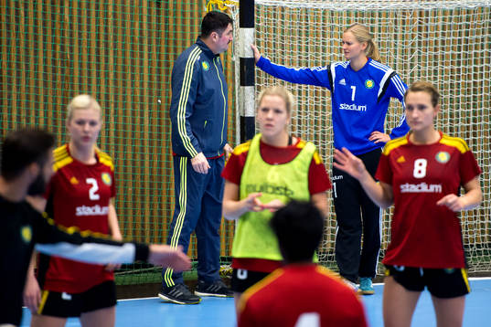 Sävehofs målvaktstränare Fikret Handan och målvakt