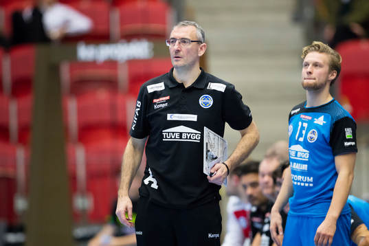 Aranäs tränare Jerry Hallbäck och Aranäs Hannes