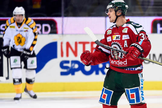 Frölundas Nicklas Lasu jublar