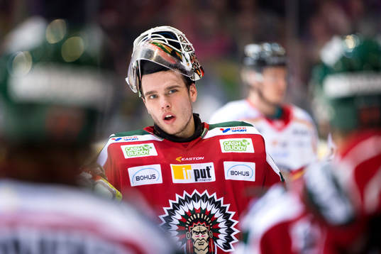 Frölundas målvakt Johan Gustafsson