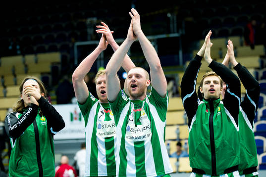 Hammarbys Patrik Lindblad, Alexander Morsten jublar
