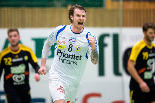 Redbergslids Tobias Johansson jublar