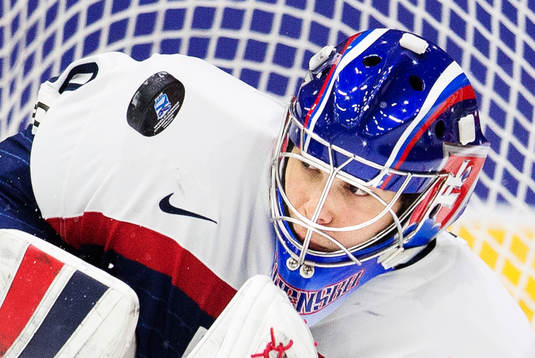 Slovakiens målvakt Adam Huska