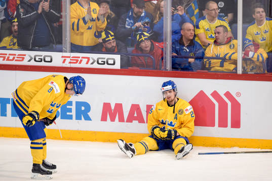 Sveriges Gustav Forsling och Axel Holmström deppar