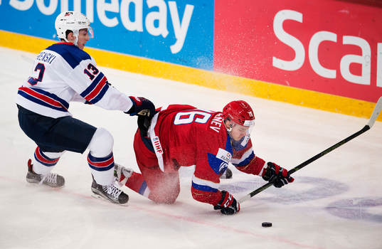 s Zach Werenski och Rysslands Vladislav Kamenev