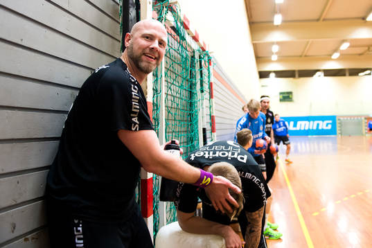 Redbergslids Björn Iveland spexar med Linus Arnesson