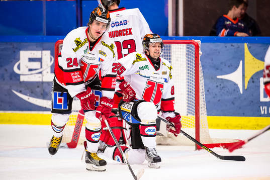 Örebros Petr Zamorsky  och Kalle Olsson deppar
