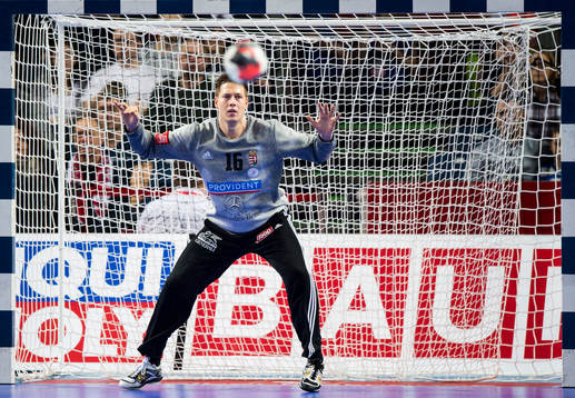 Ungerns målvakt Roland Mikler
