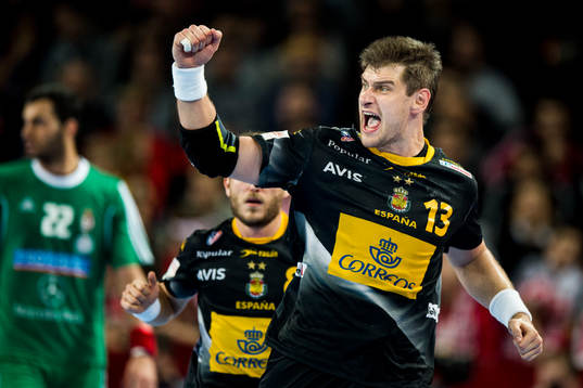 Spaniens Julen Aguinagalde jublar
