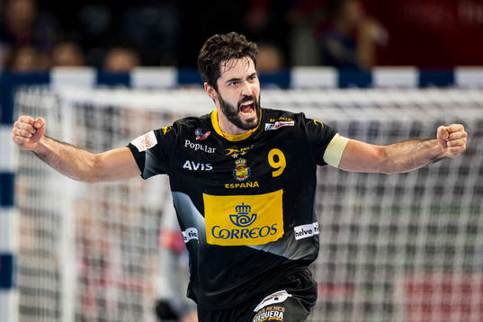 Spaniens Raul Entrerrios jublar