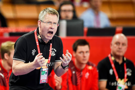 Danmarks förbundskapten Gudmundur Gudmundsson