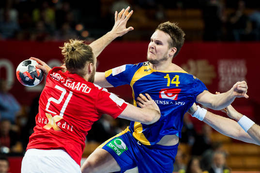 Sveriges Jesper Konradsson mot Danmarks Henrik Jensen