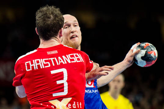 Sveriges Johan Jakobsson och Danmarks Mads Christiansen