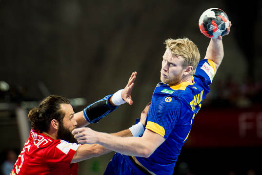 Sveriges Philip Stenmalm och Danmarks Jesper Noddesbo