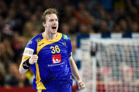 Sveriges Jesper Nielsen jublar