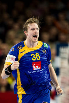 Sveriges Jesper Nielsen jublar