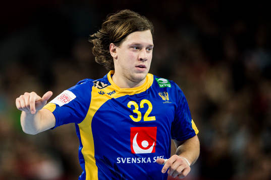 Sveriges Mattias Zachrisson jublar