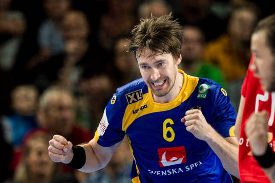 Sveriges Jonas Källman jublar