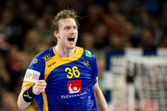 Sveriges Jesper Nielsen jublar