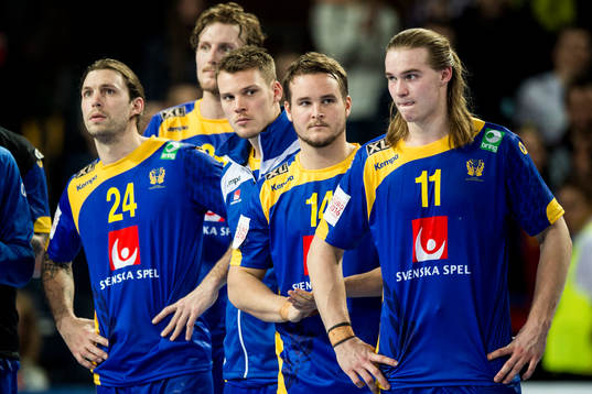 Sveriges Fredrik Petersen, Jesper Nielsen, Markus Olsson,