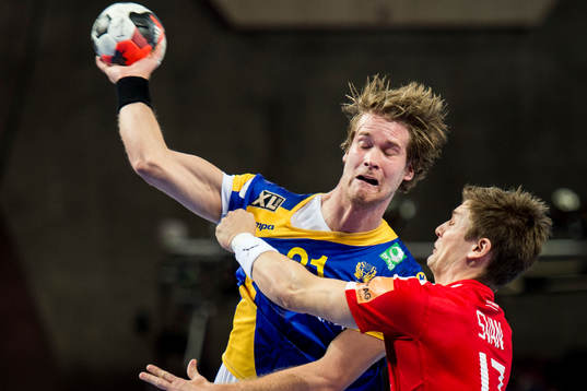 Sveriges Viktor Östlund och Danmarks Lasse Svan Hansen