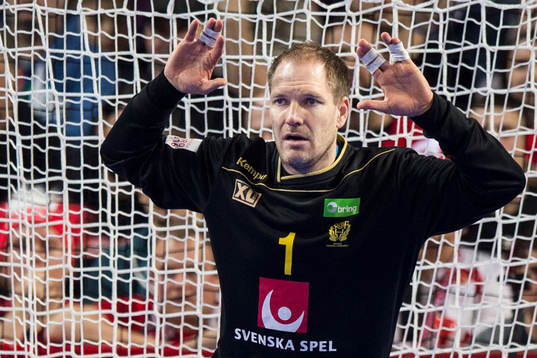 Sveriges målvakt Mattias Andersson