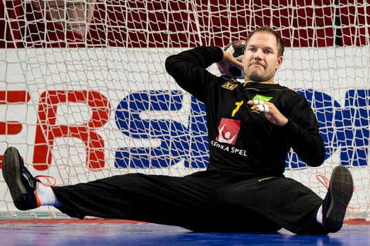 Sveriges målvakt Mattias Andersson