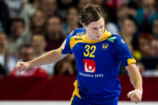 Sveriges Mattias Zachrisson jublar