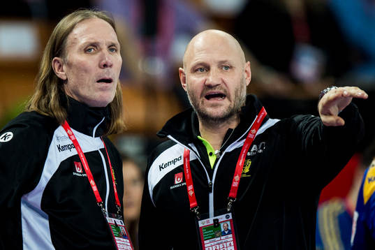 Sveriges förbundskaptener Staffan Olsson och Ola Lindgren