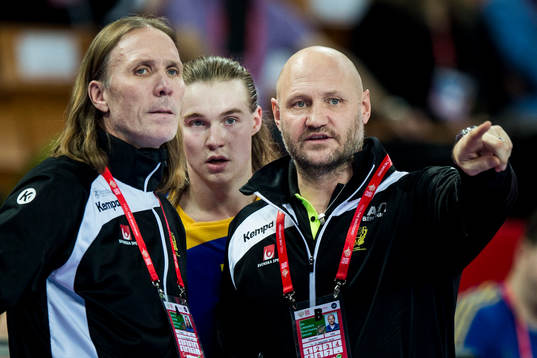 Sveriges förbundskaptener Staffan Olsson och Ola Lindgren